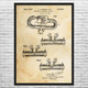 Scuba Diving Mouthpiece Patent Wall Art