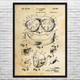 Goggles Patent Wall Art
