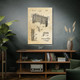 Hockey Goal Patent Wall Art