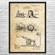 Endless Chain Saw Patent Wall Art