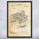 Motorcycle Side Car Patent Wall Art