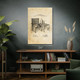 Hollerith Tabulating Machine Patent Wall Art