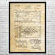Pinball Game Patent Wall Art