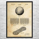 Tennis Ball Patent Wall Art