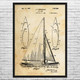 Sailboat Patent Wall Art
