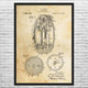 Hand Grenade Patent Wall Art