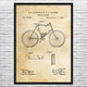 Bike Canteen Patent Wall Art
