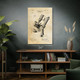 Light Microscope Patent Wall Art