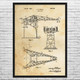 Wharf Crane Patent Wall Art