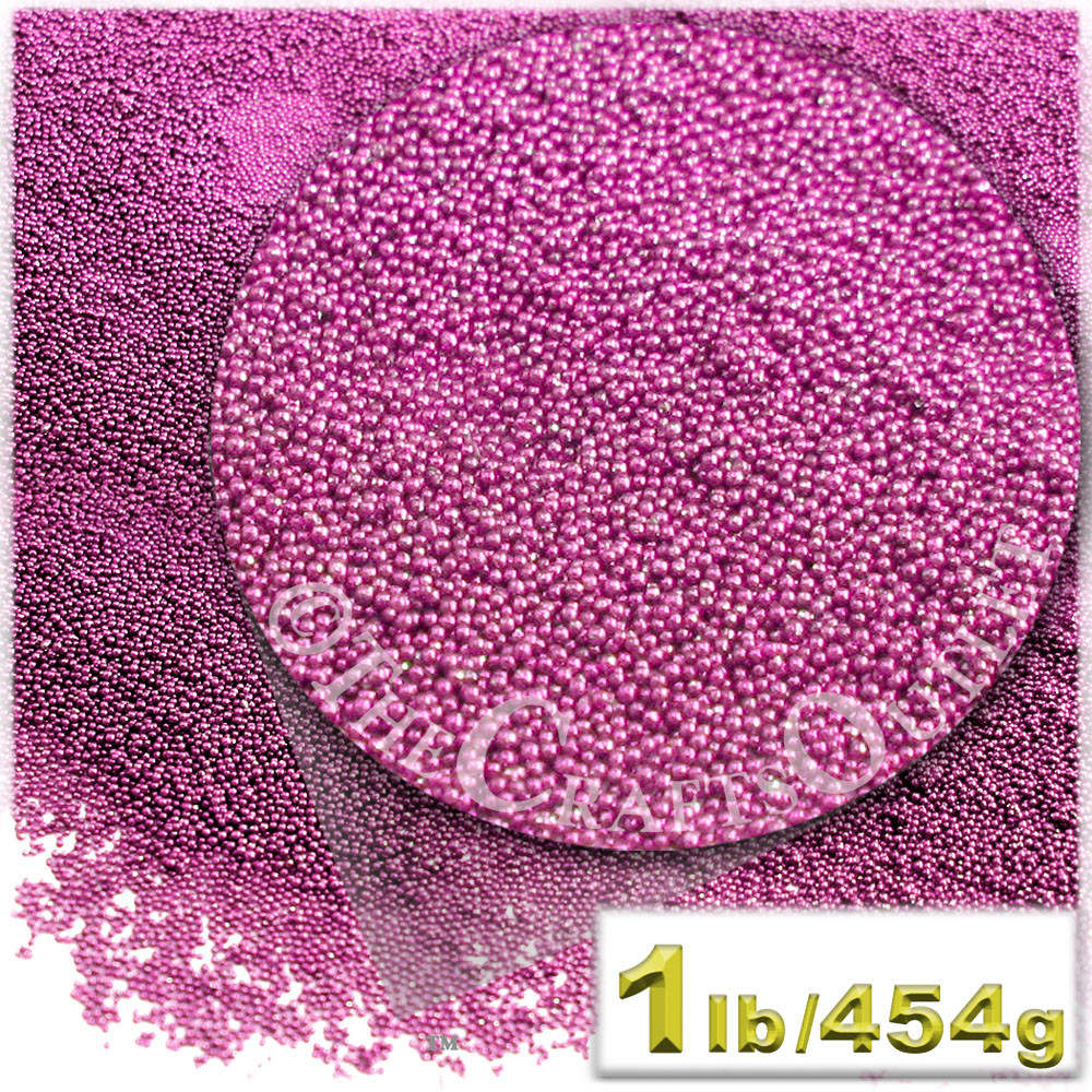 Glass Beads Microbeads Opaque Metallic coated 0.6mm 1lb