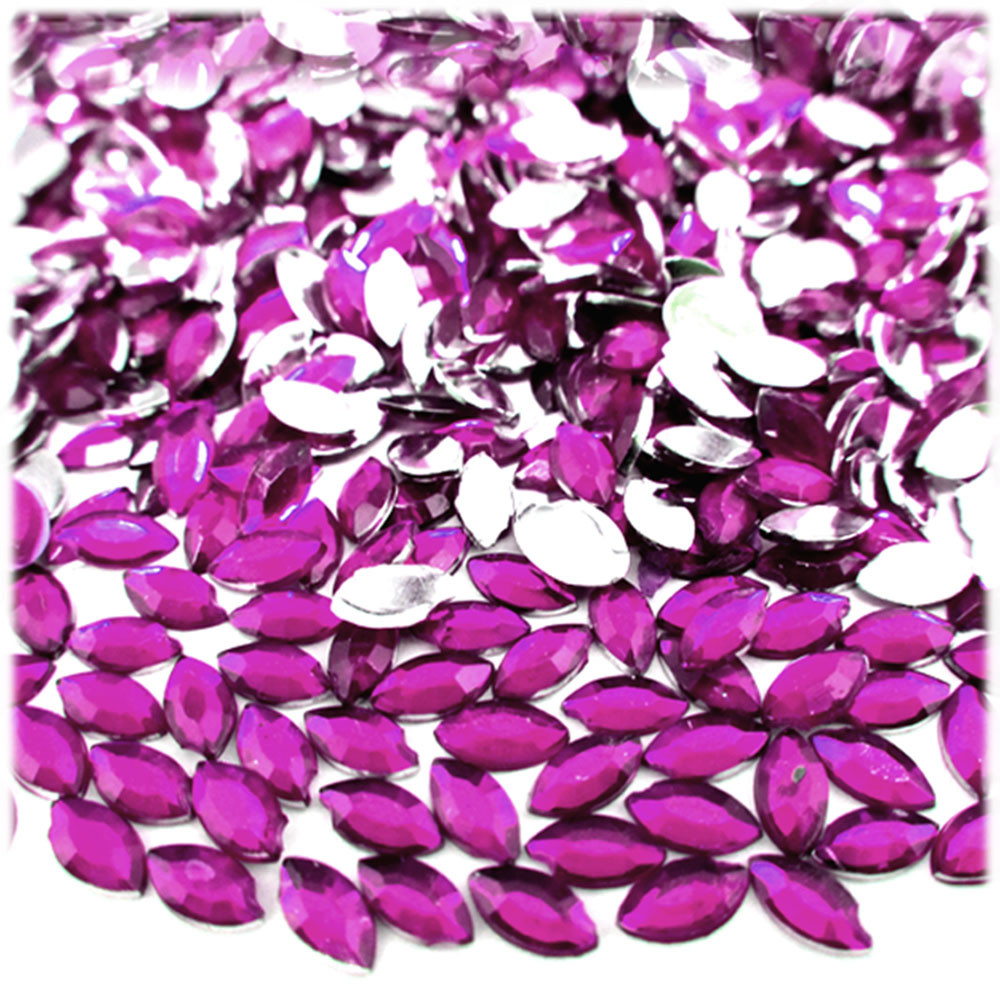 Rhinestones | Flatback | Eye | 5x10mm | 1,000-pc | Hot Pink RHN-5x10EY ...