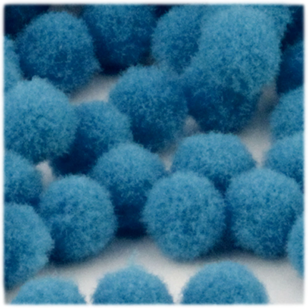 Blue Pom Poms