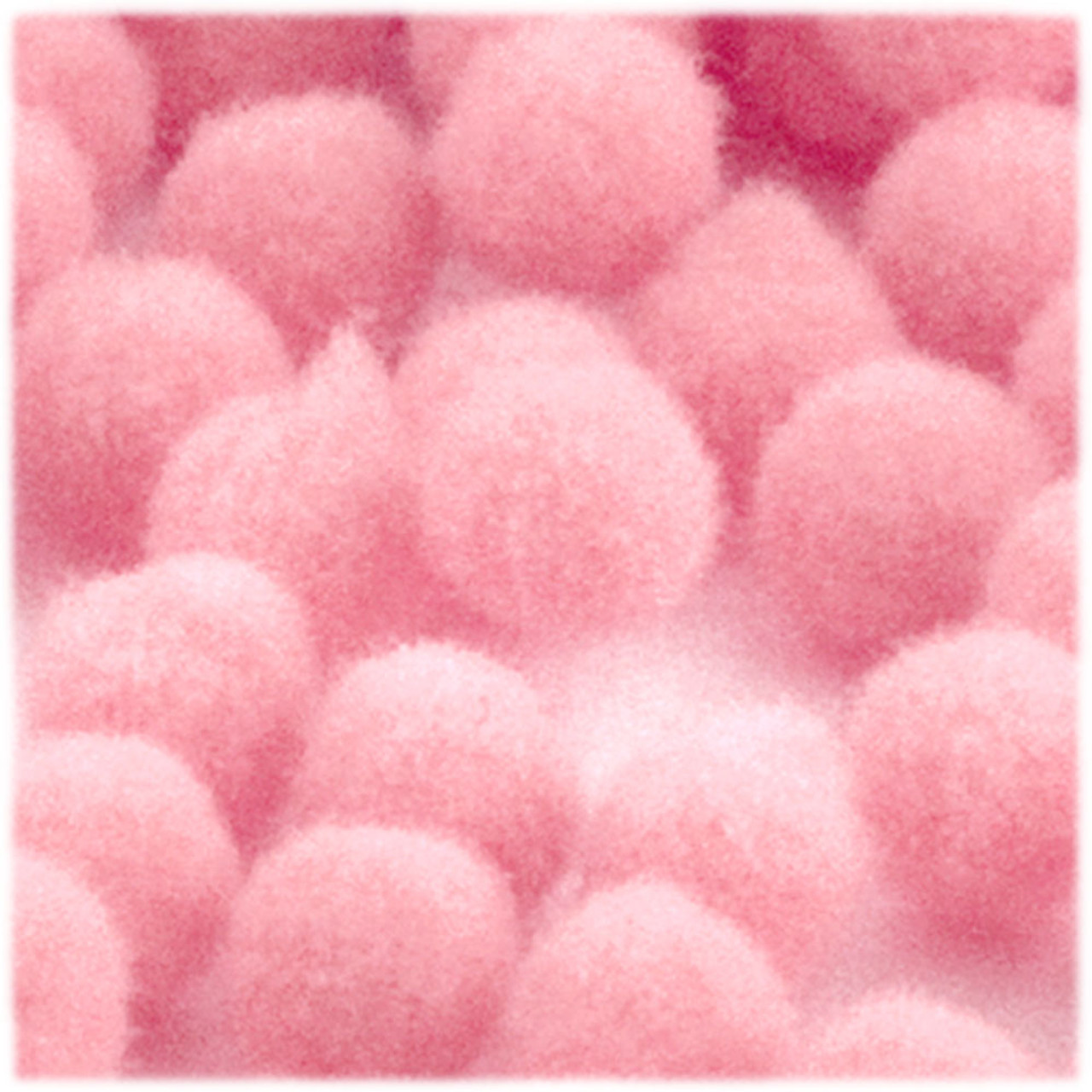 Acrylic Pom Pom, 25mm, 500-pc, Red