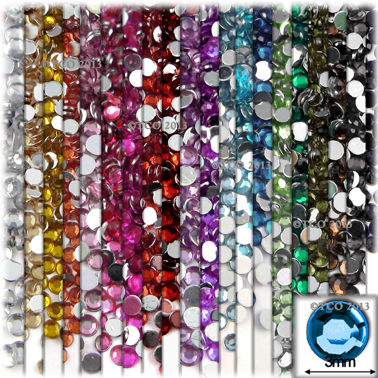 Value Craft Rhinestones Multi 3mm 20cm – Lincraft