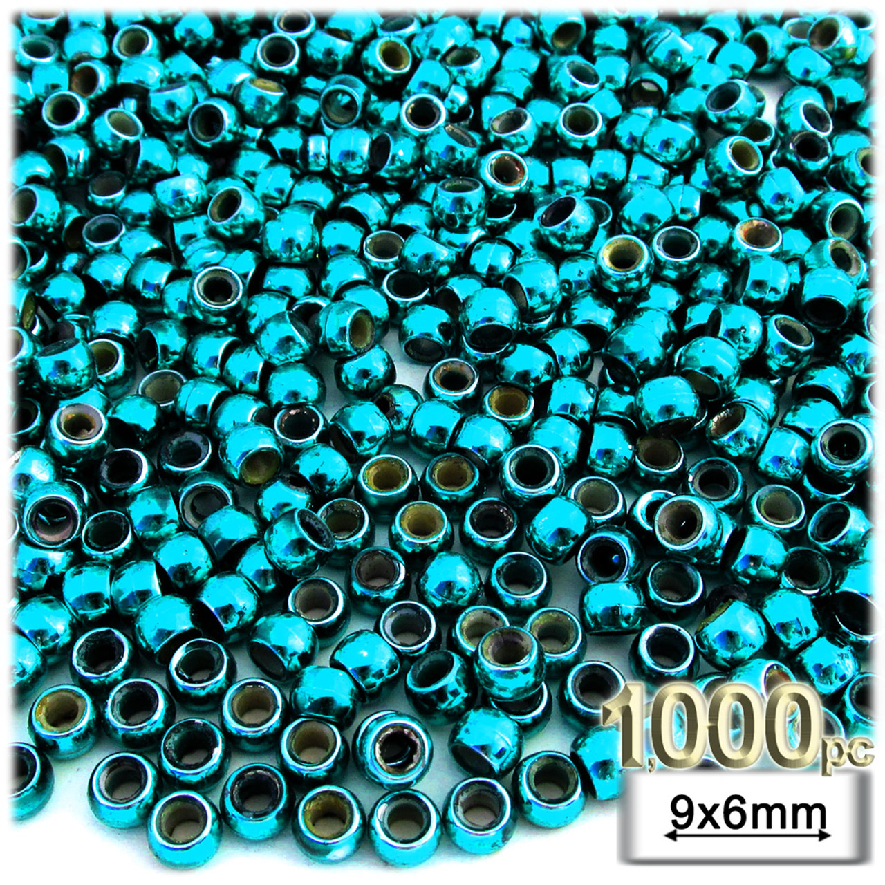 Opaque Blue Pony Beads (1000pc)