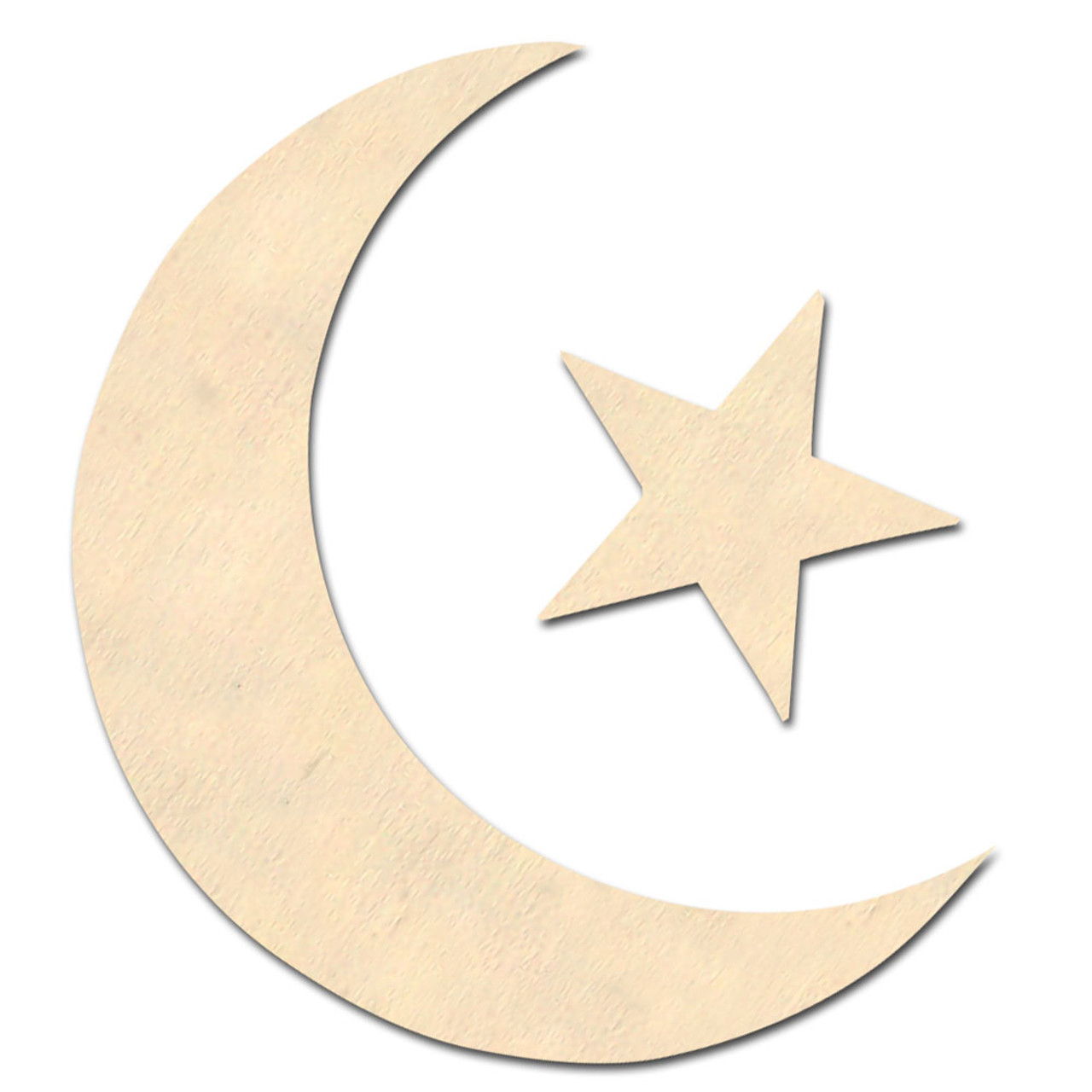 Moon Shape Unfinished Wood Cutouts DIY Crafts Variety of Sizes Made In USA
