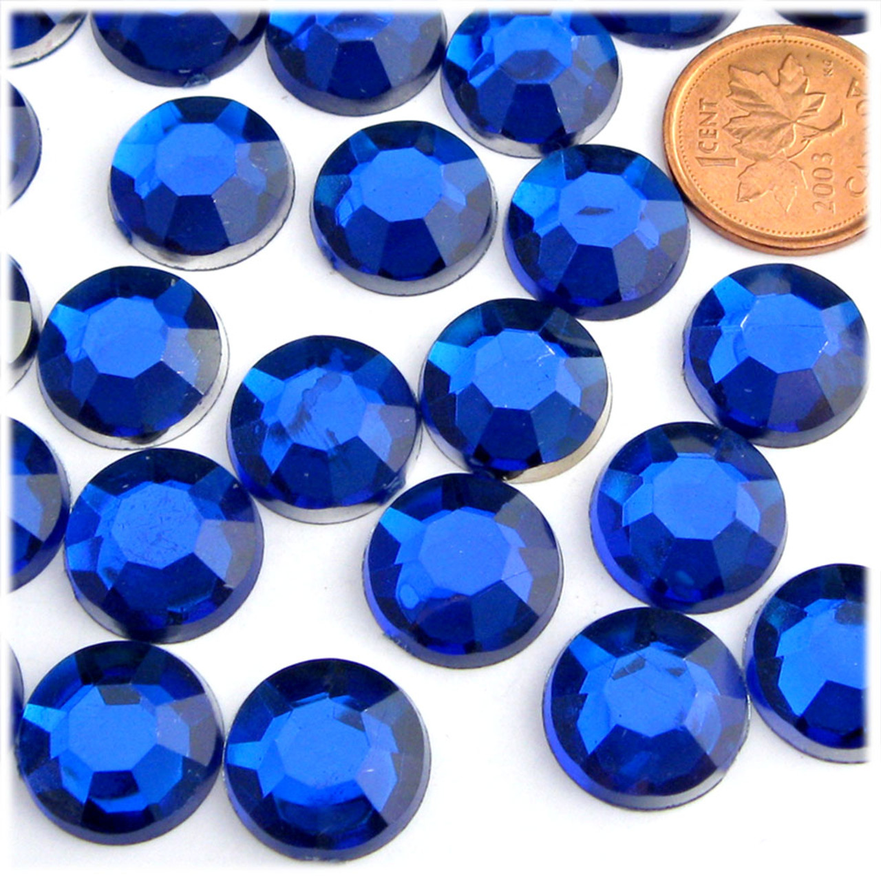 beadsland Flat Back Crystal Rhinestones Round Gems, Blue Moonlight  (4.6-4.8mm) SS20/1440pcs