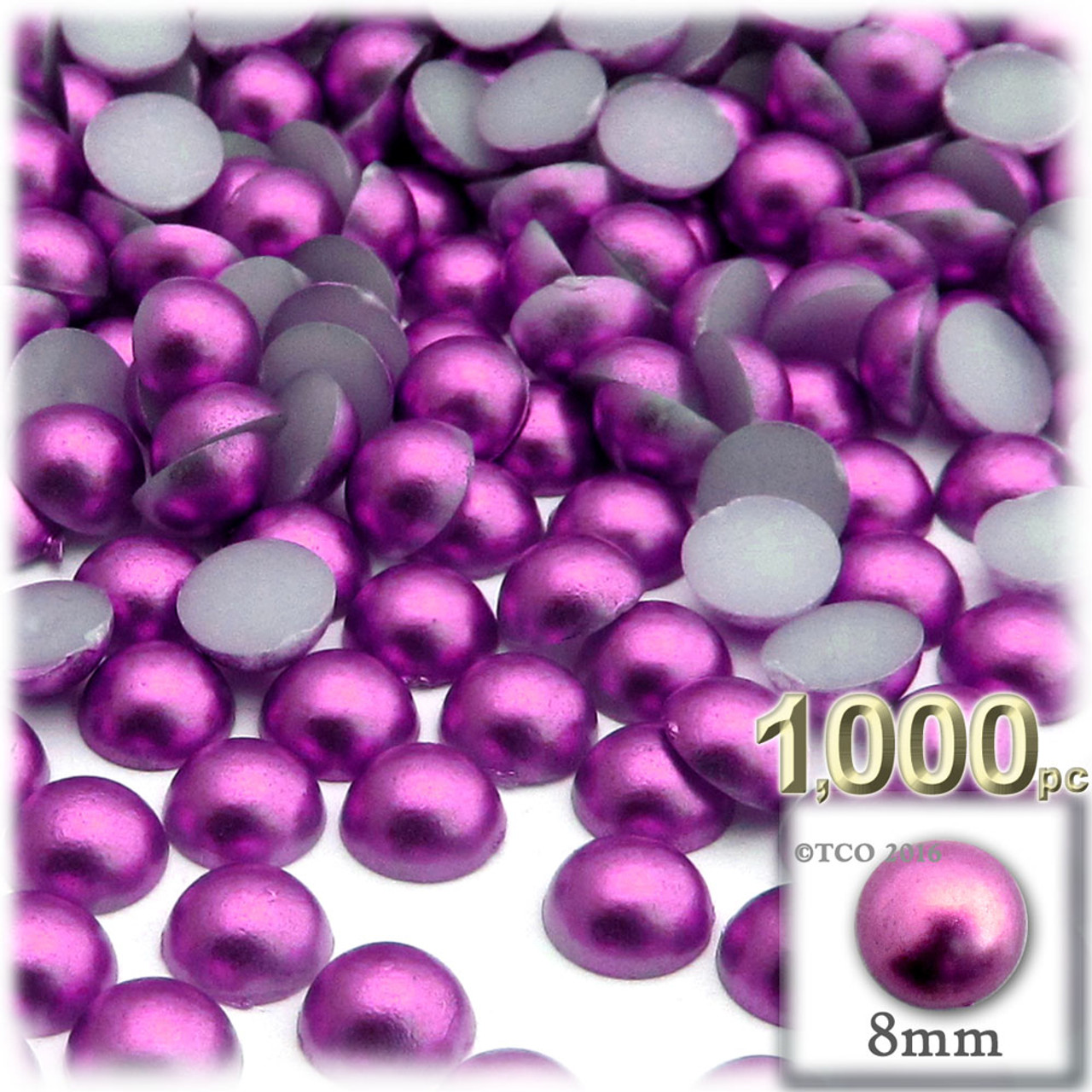 Half-pearls, half-pearls to glue, half-pearls 10 mm, scrapbooking  half-pearls, 20 pieces