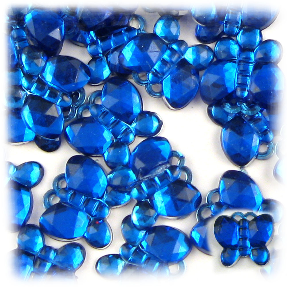 Small Blue Rhinestones Rhinestones | Flatback | Butterfly | 20mm | 1,000-pc |Royal Blue ...