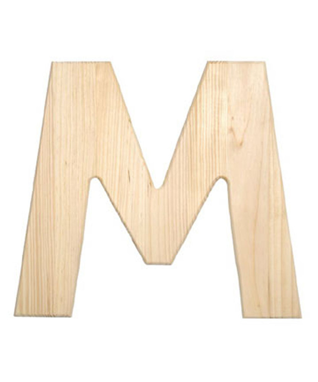 Unfinished Wood | 12-in | 2-in Thick | Letter | Letter M | Crafts Outlet Unfinished Wood | 12-in | 2-in Thick | Letter | Letter M | Crafts Outlet