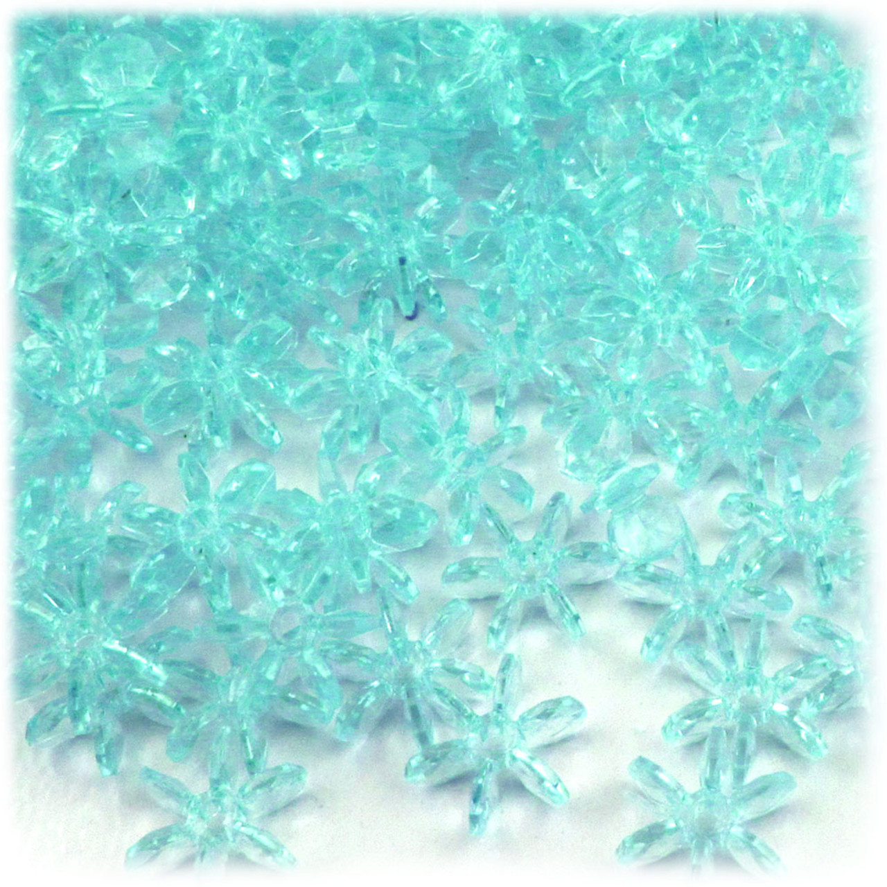 Starflake bead, SnowFlake, Cartwheel, Transparent, 12mm