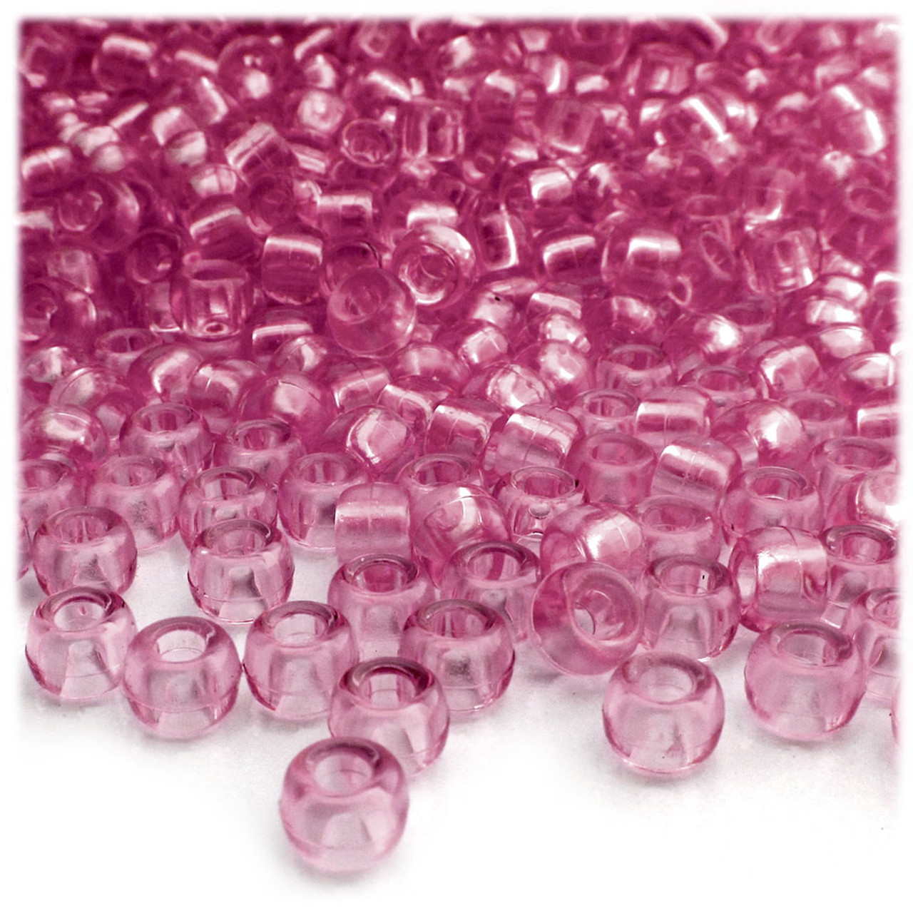 Pony Beads, Metallic, 100-pc, 9x6mm