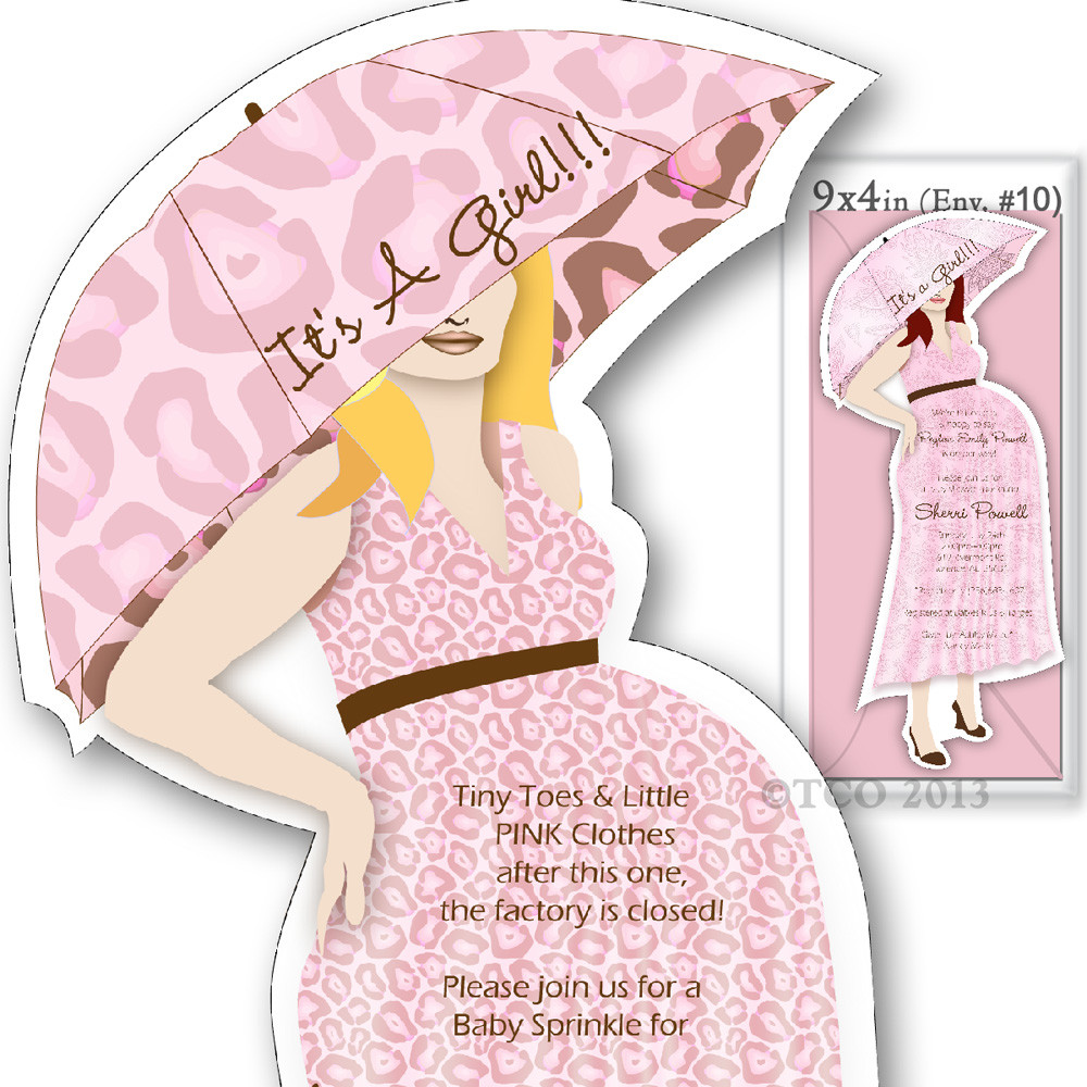 One Baby Shower Invitations Mod Mom Lepoard Pattern In Pink