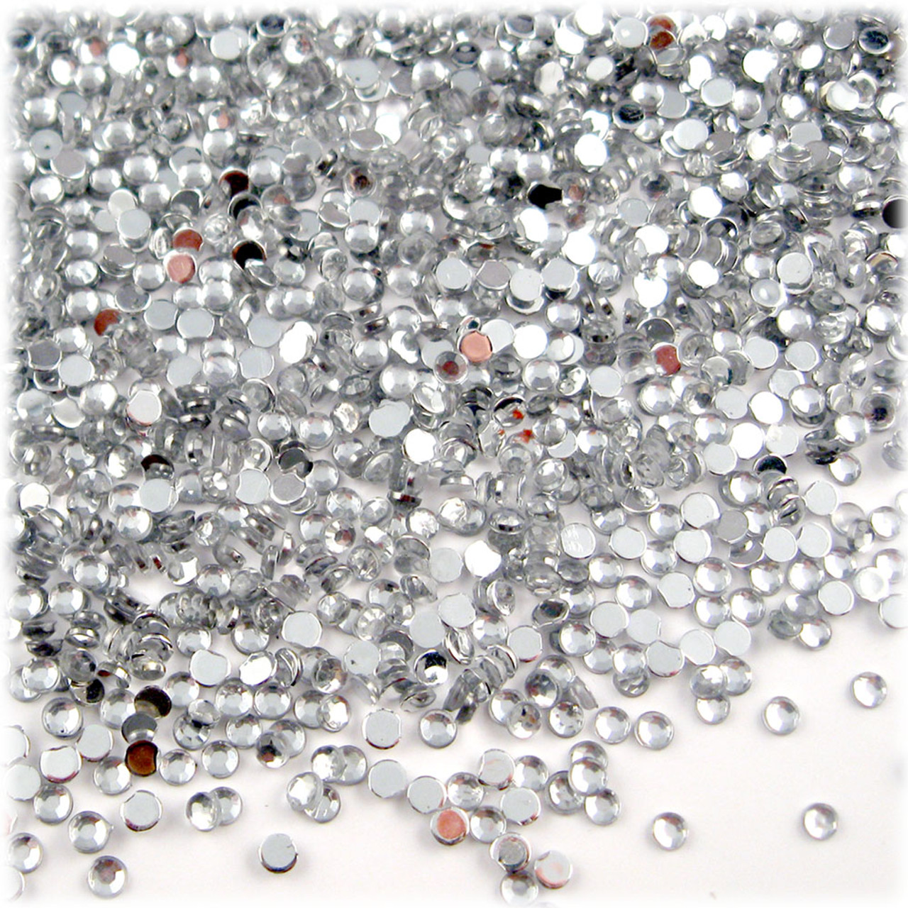 500pcs About 3/4/5mm Real White Flat Back Rhinestones For Crafts