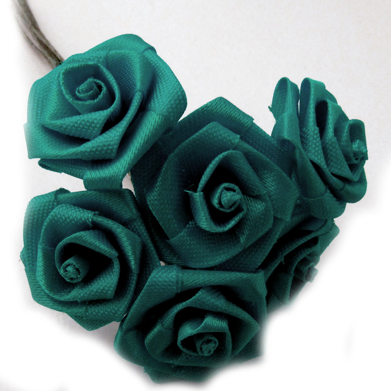 teal artificial flowers