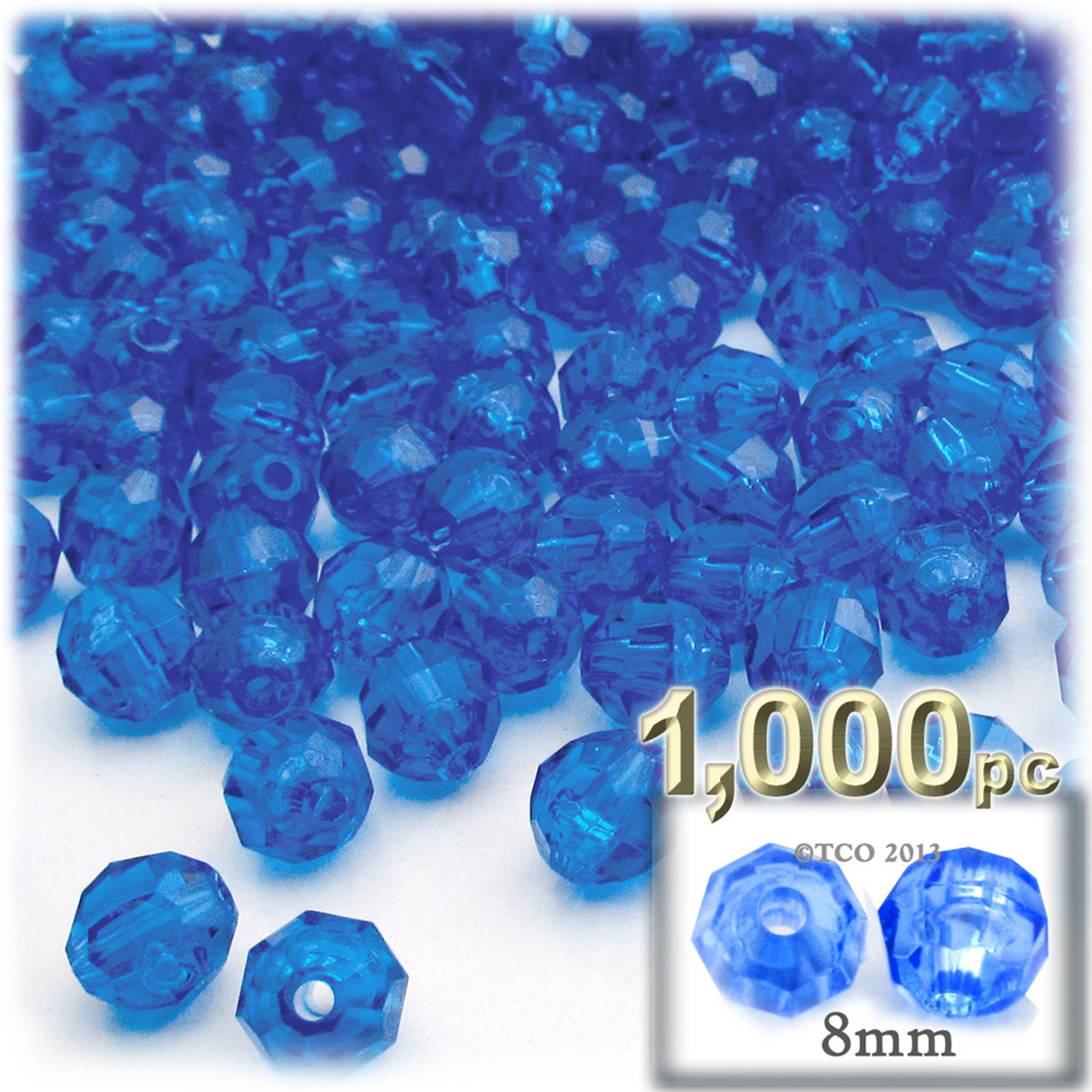 Facet beads for crafting 
