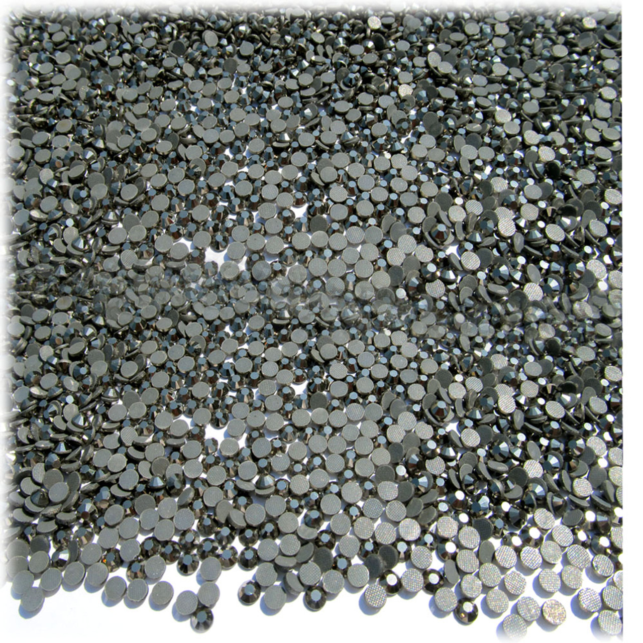 Glass Rhinestones, DMC Hot-Fix, 2mm Tiny, 1440-pc, -Charcoal Gray