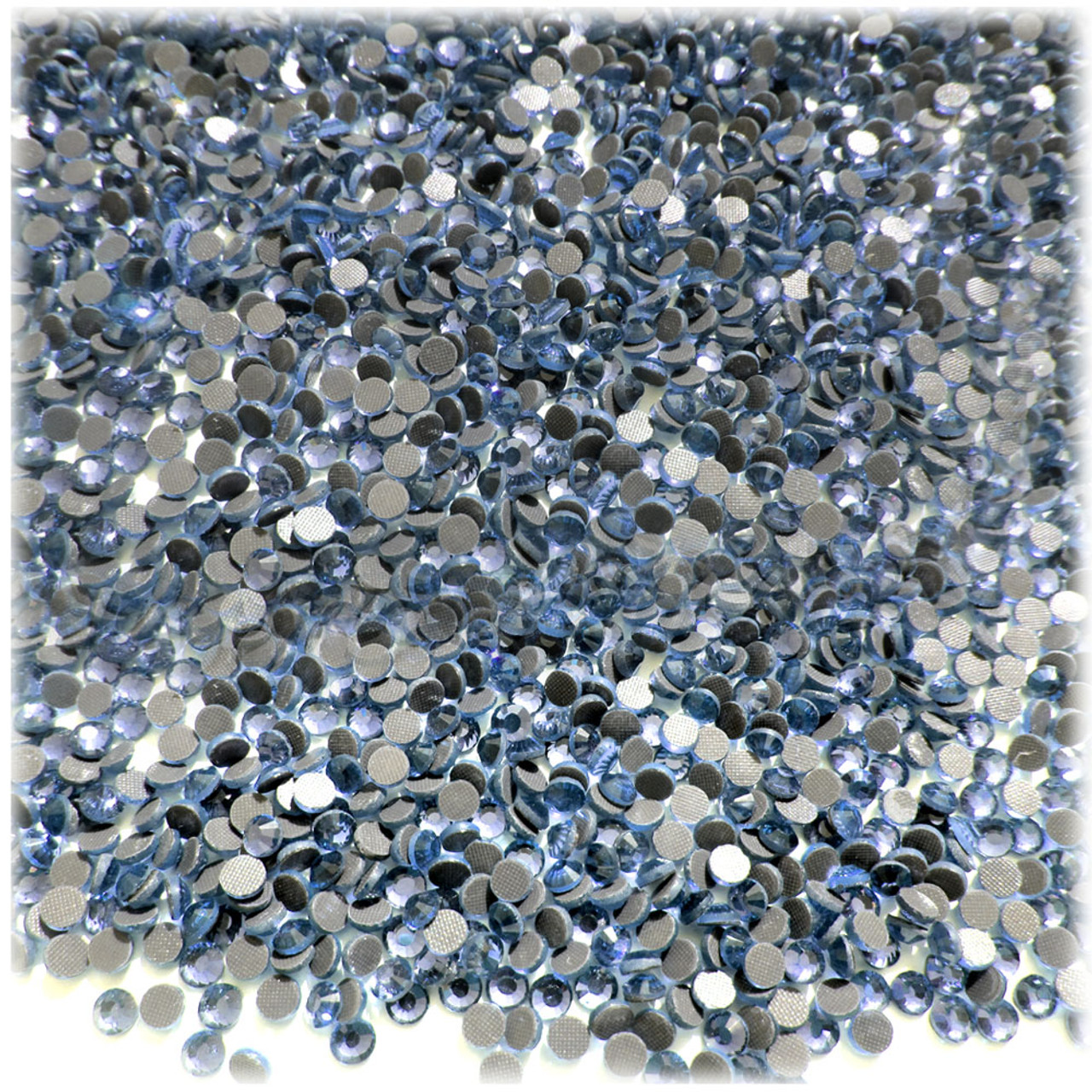 Glass Rhinestones, DMC Hot-Fix, 2mm Tiny, 1440-pc, Light Blue