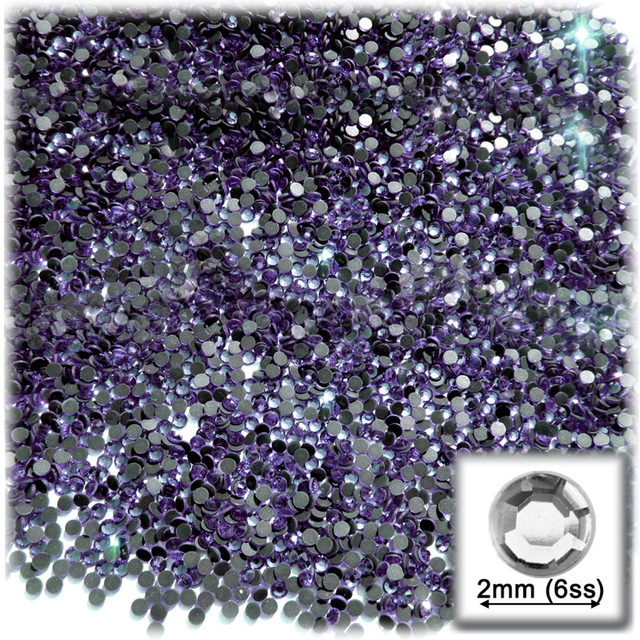 Rhinestones, Hotfix, DMC, Glass Rhinestone, 3mm, 720-pc