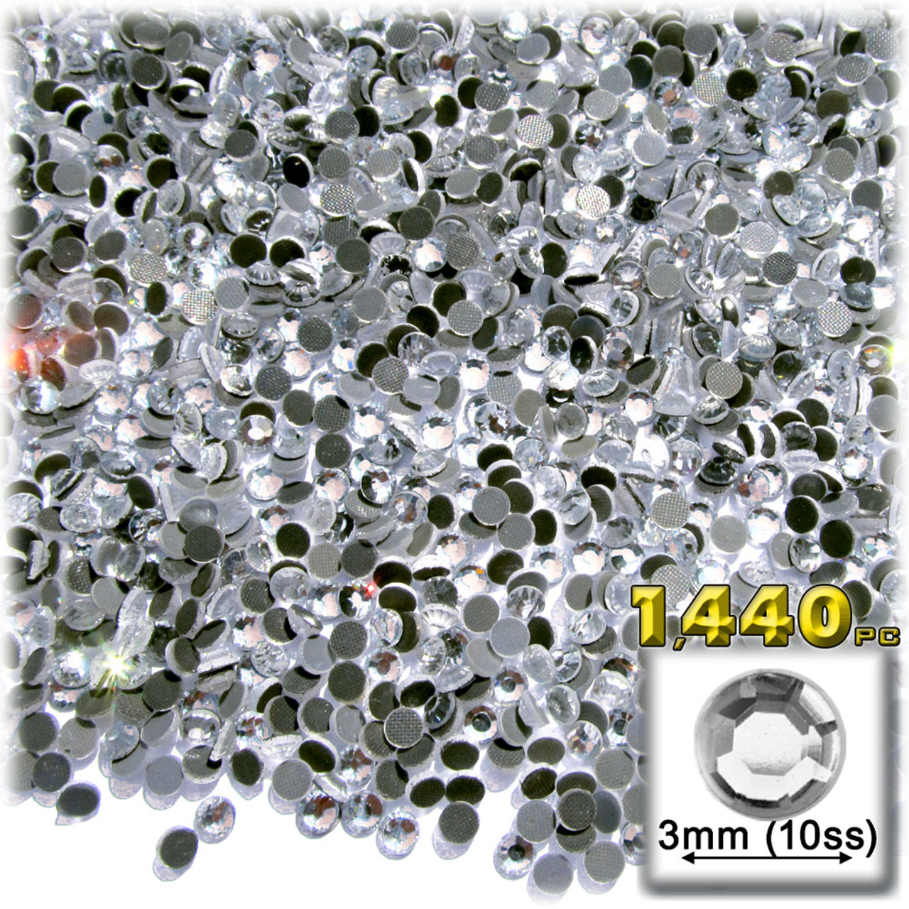 Clear Tiny Flat Back Crystal Rhinestones for DIY Crafts Clothes