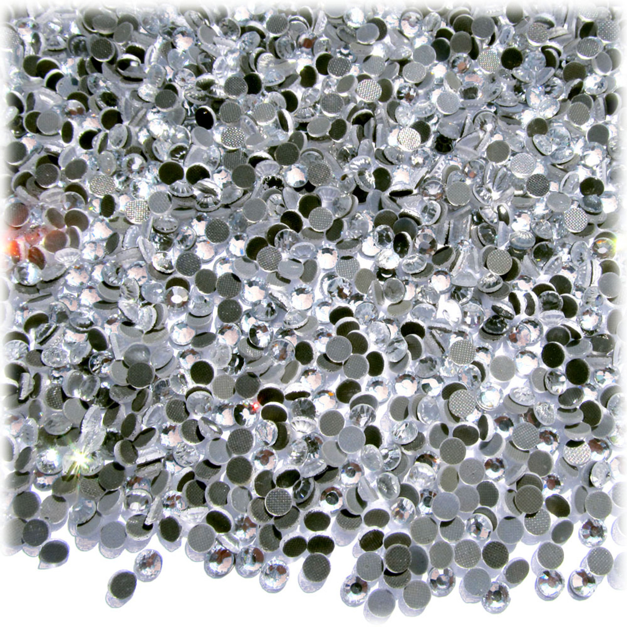 The Crafts Outlet Glass Rhinestones, DMC Hot-Fix, 3mm Tiny, 1440-pc, Crystal Clear