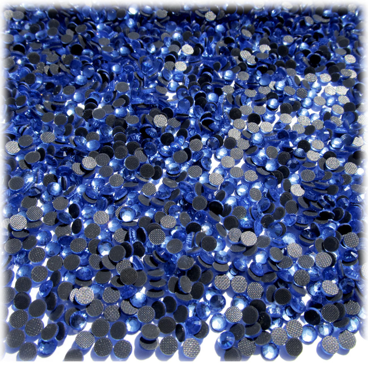The Crafts Outlet Glass Rhinestones, DMC Hot-Fix, 3mm Tiny, 1440-pc, Royal Blue