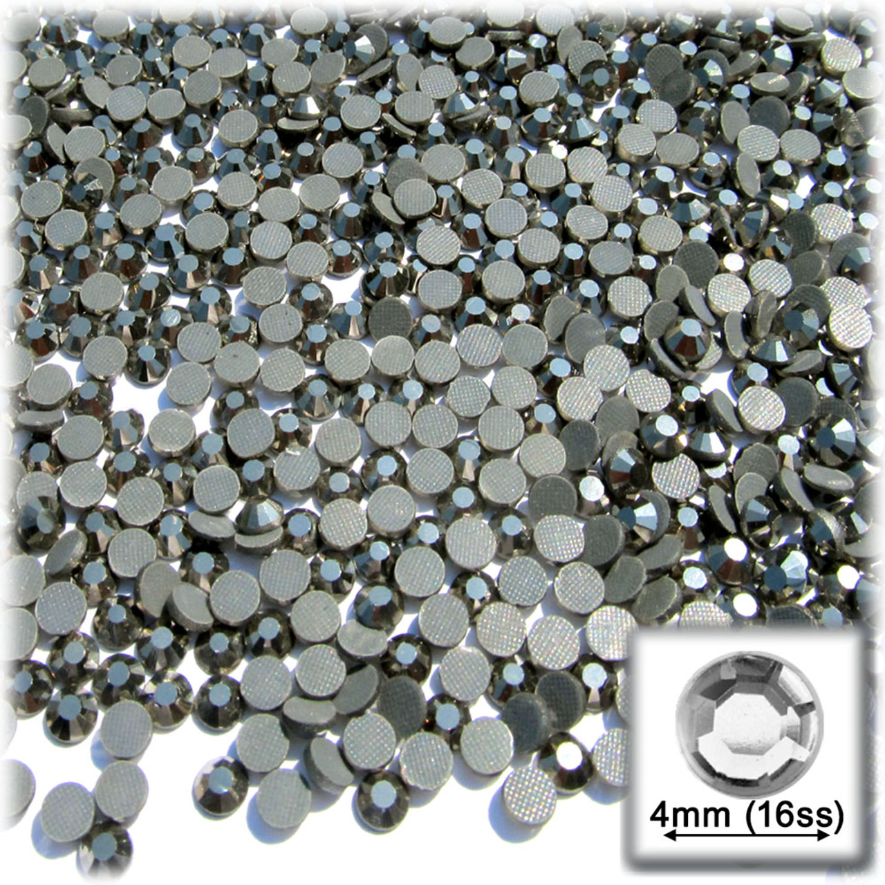 The Crafts Outlet Glass Rhinestones, Round DMC Hot-Fix, 5mm Tiny, 720-pc, Purple