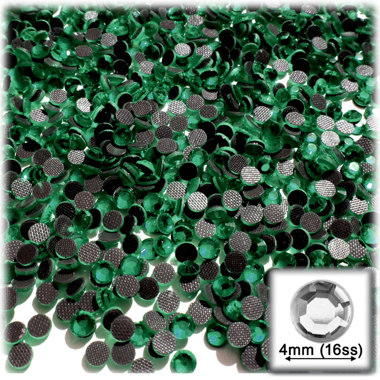 The Crafts Outlet Glass Rhinestones, Round DMC Hot-Fix, 5mm Tiny, 720-pc, Purple