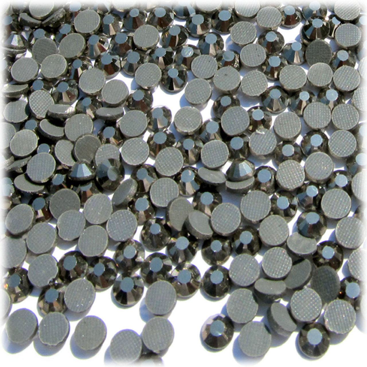 Rhinestones, Hotfix, DMC, Glass Rhinestone, 3mm, 1,440-pc, Charcoal  Gray (Jet Hematite)