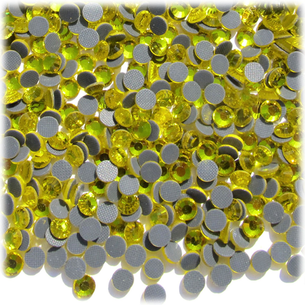 Rhinestones, Hotfix, DMC, Glass Rhinestone, 6mm, 144-pc, Lemon Yellow