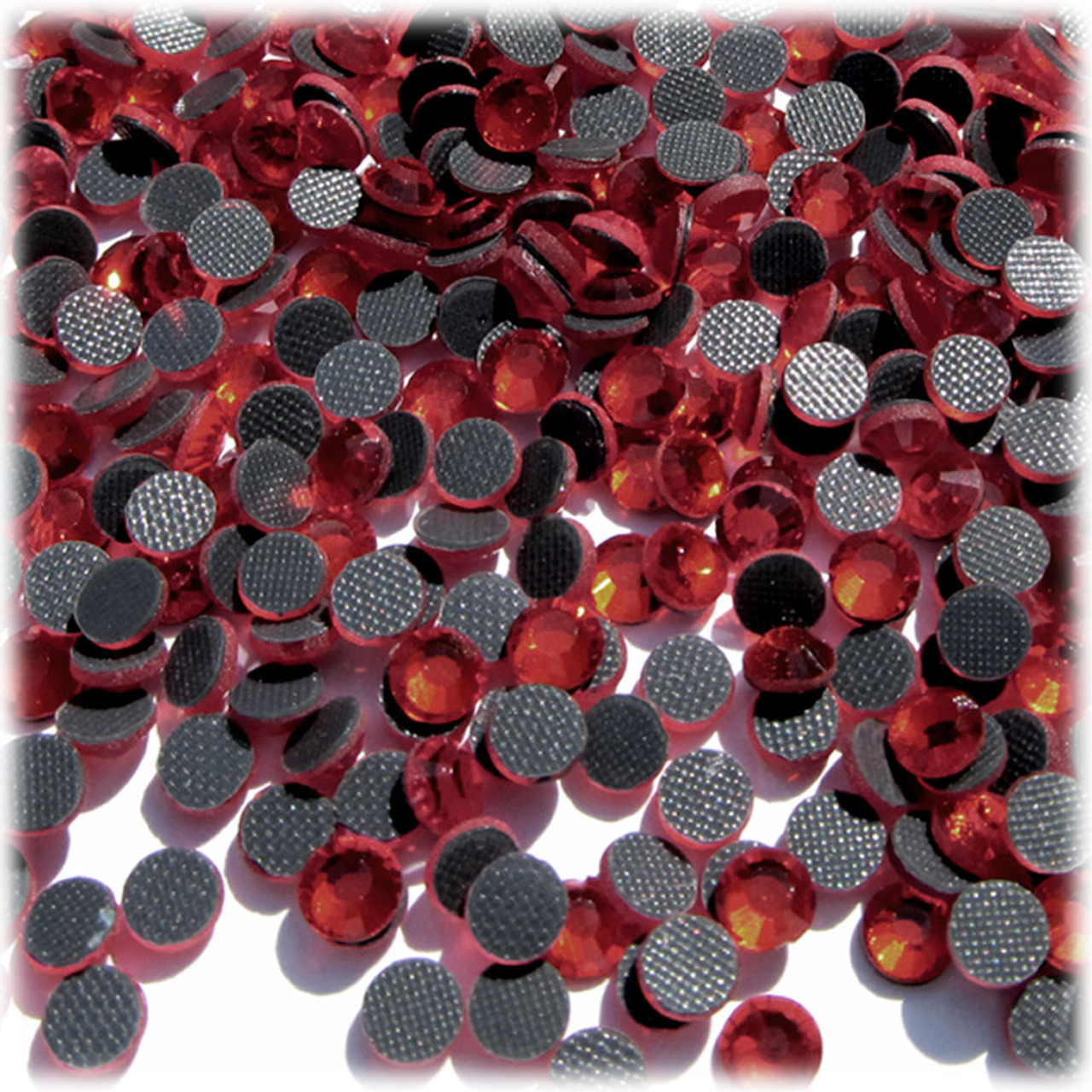 Red Glass Rhinestones