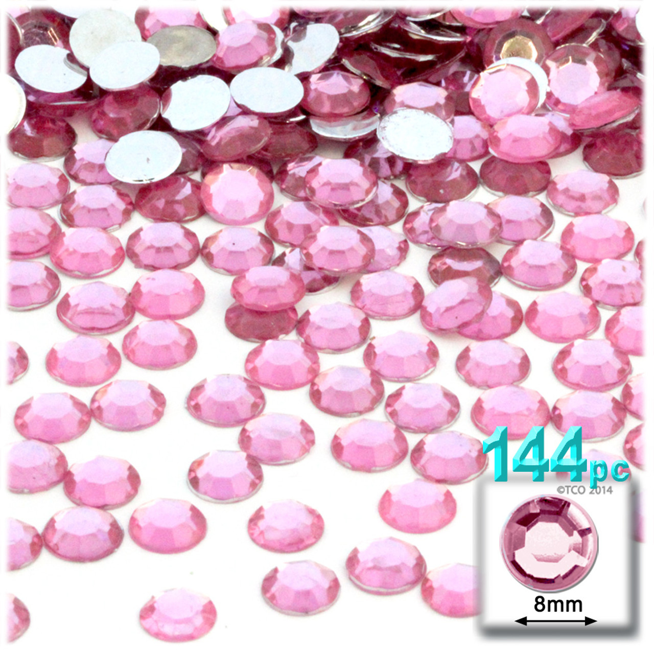 Recollections Pink Heart Rhinestones - Each