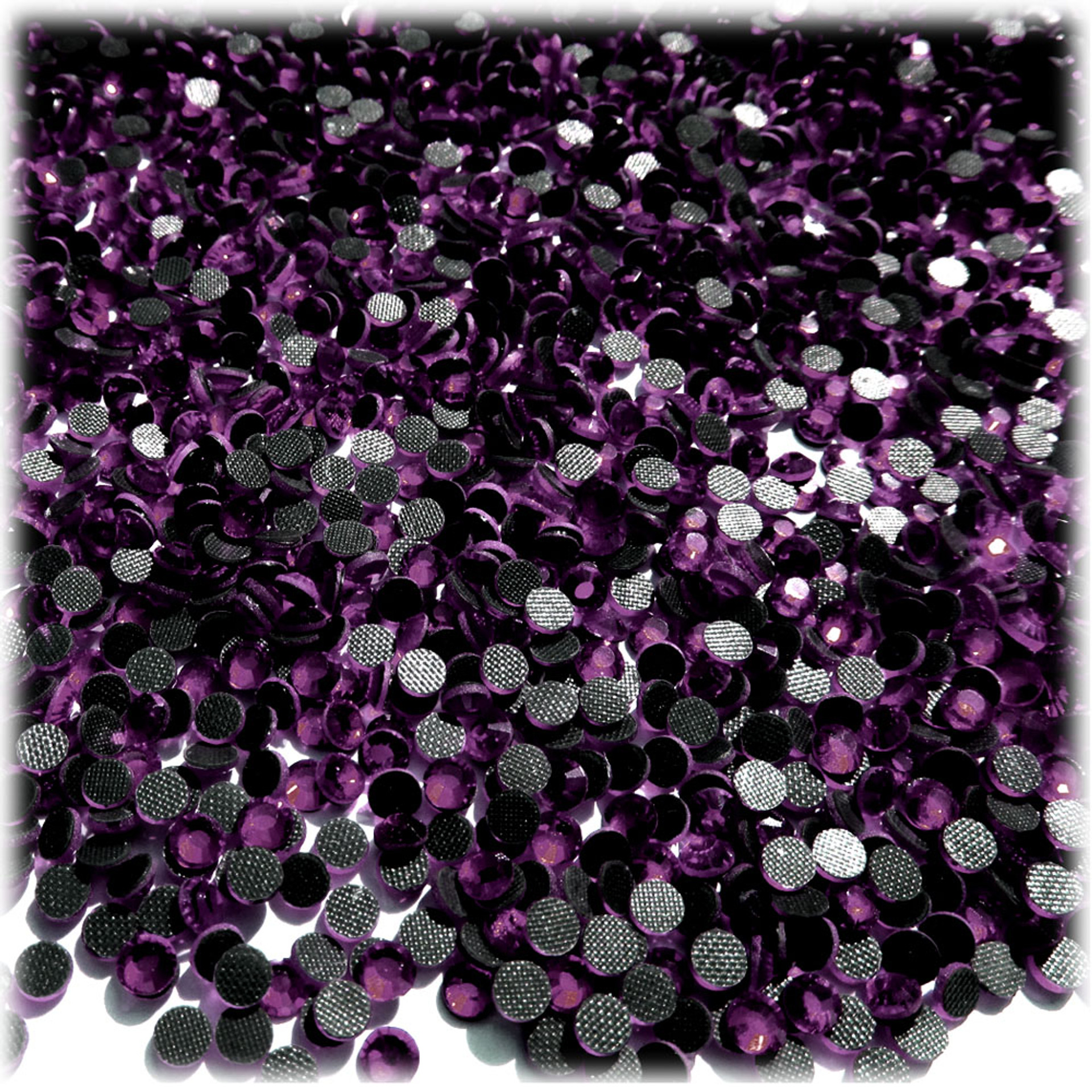 Rhinestones Flatback Round 15mm 5000 Pc Purple Amethyst Crafts Outlet 4682