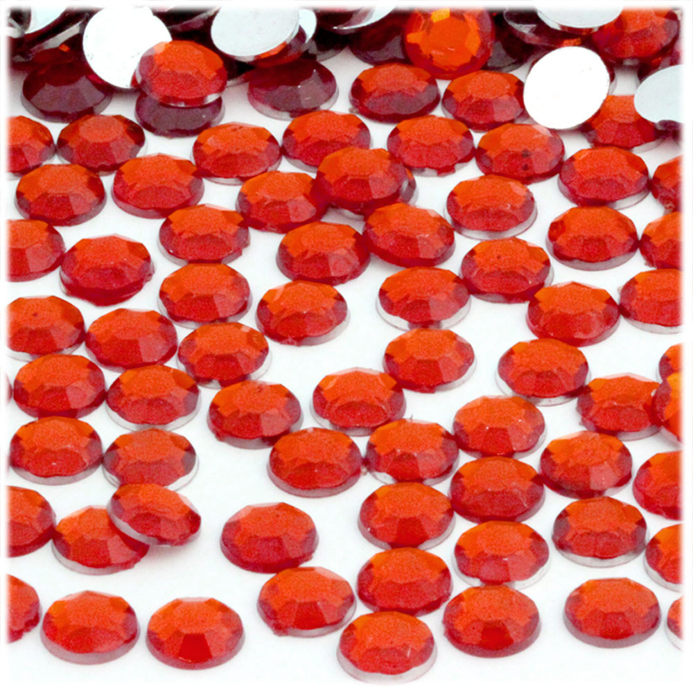 Rhinestones | Flatback | Rectangle | 9mm | 144-pc | Ruby Red | Crafts ...