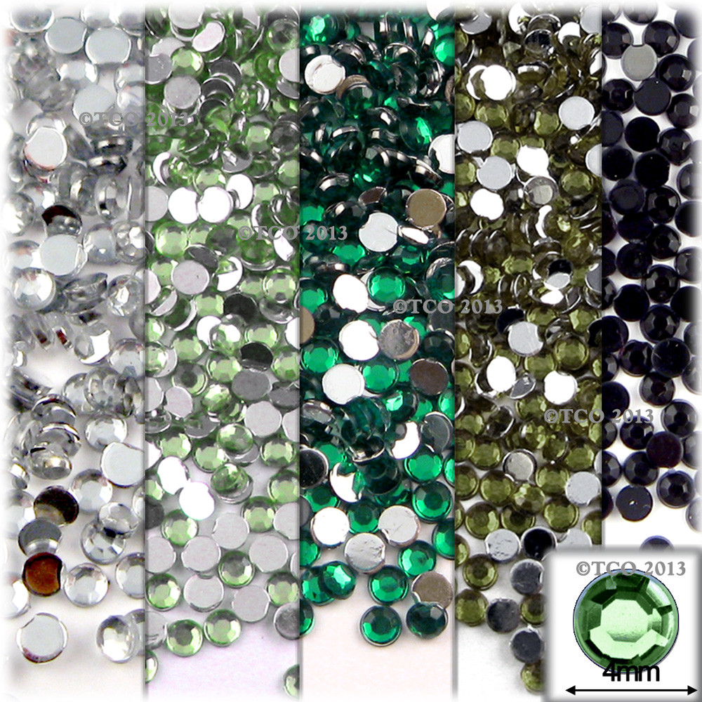 5-Pack Set (5X - 288-Piece) | 4mm Rhinestones | Red Tones 2