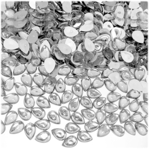 Rhinestones, Flatback, Teardrop, 4x6mm, 10,000-pc, Clear