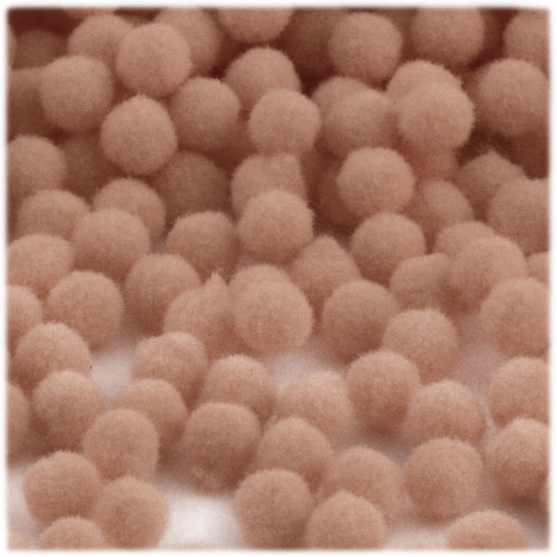 Acrylic Pom Pom, 12mm, 50-pc, Tan