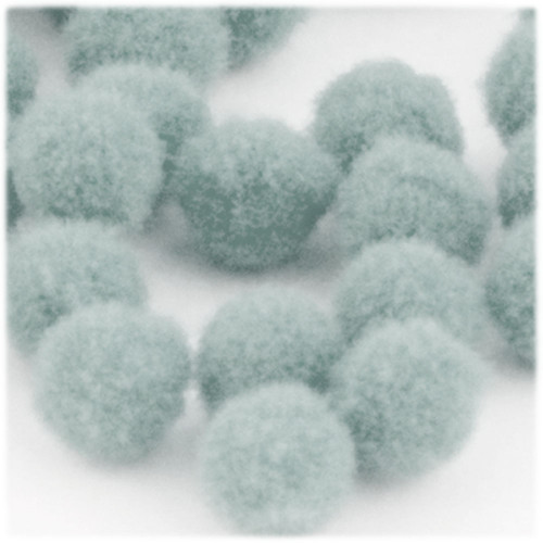 Acrylic Pom Pom, 25mm, 100-pc, Gray