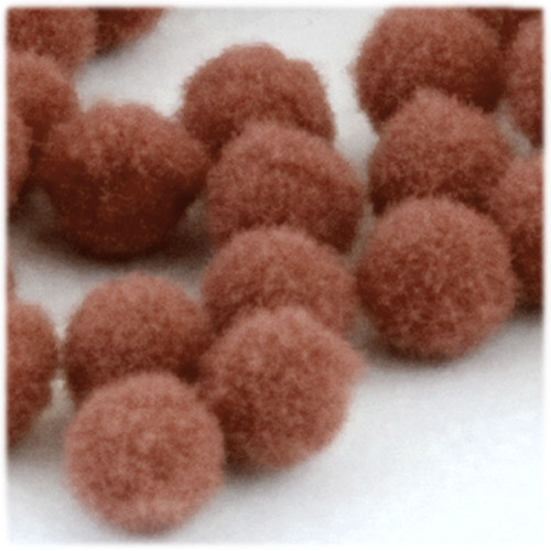 Acrylic Pom Pom, 25mm, 500-pc, Light Brown