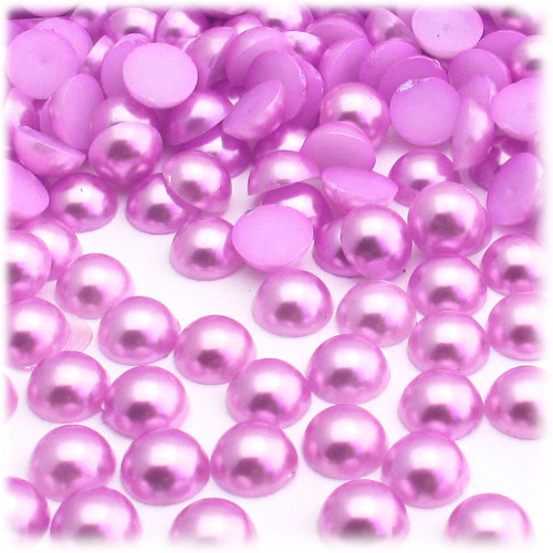 Half Dome Pearl, Plastic beads, 8mm, 1,000-pc, Plush Pink